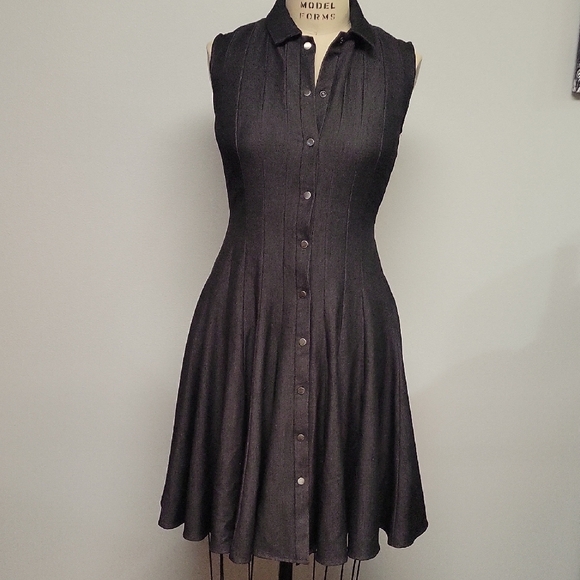 Calvin Klein Dresses & Skirts - Calvin Klein Deep NAVY Button-Down Midi Dress, Size S